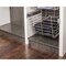 Hardware Resources Chrome Closet Pullout Basket with Slides 16"Dx23"Wx6"H POB1-16236CH - alternate 2